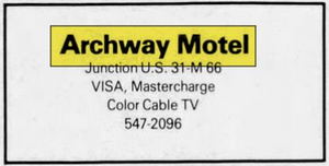 Archway Motel - Nov 1979 Ad (newer photo)
